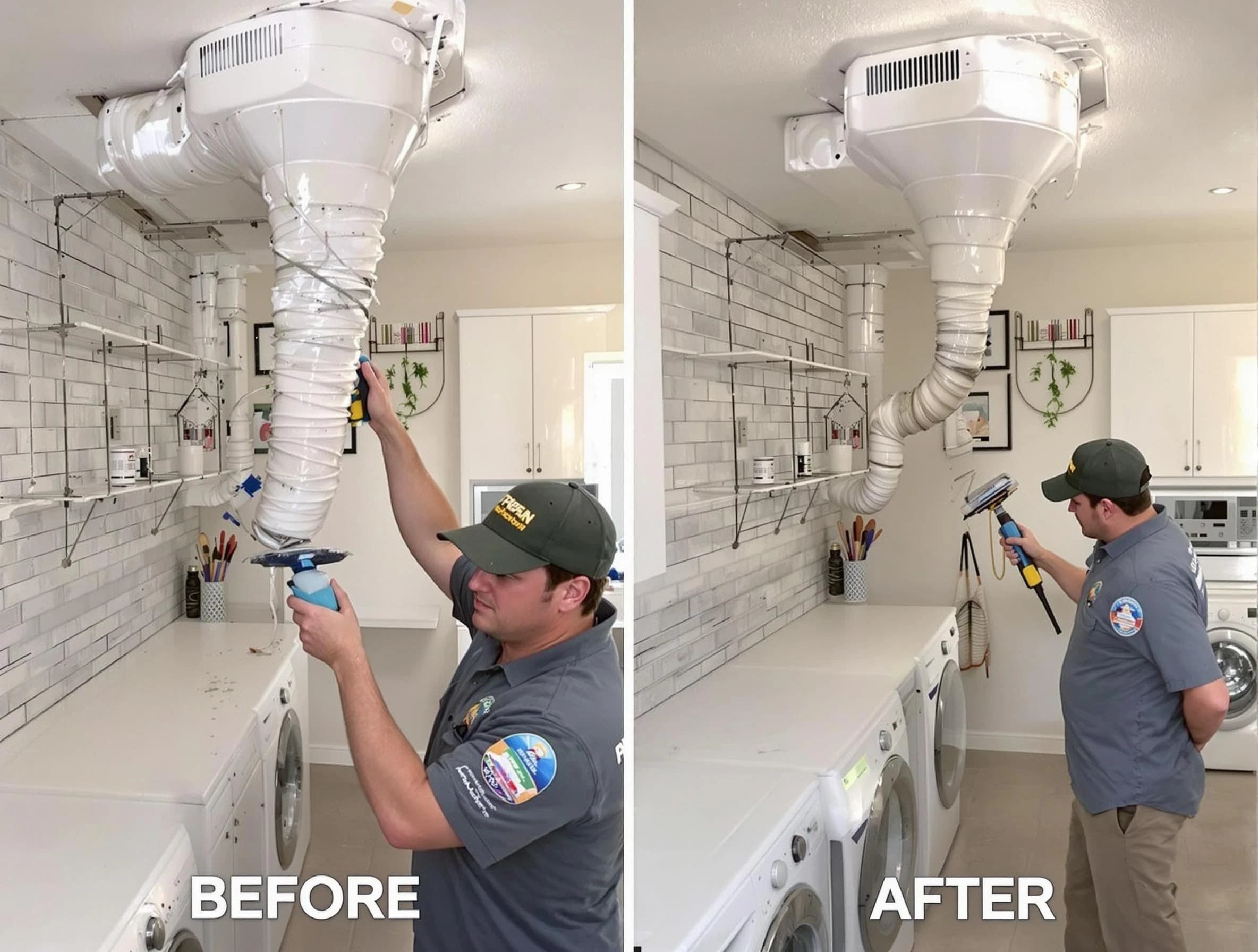 Professional dryer exhaust vent cleaning by Bellwood Dryer Vent Cleaning in Bellwood