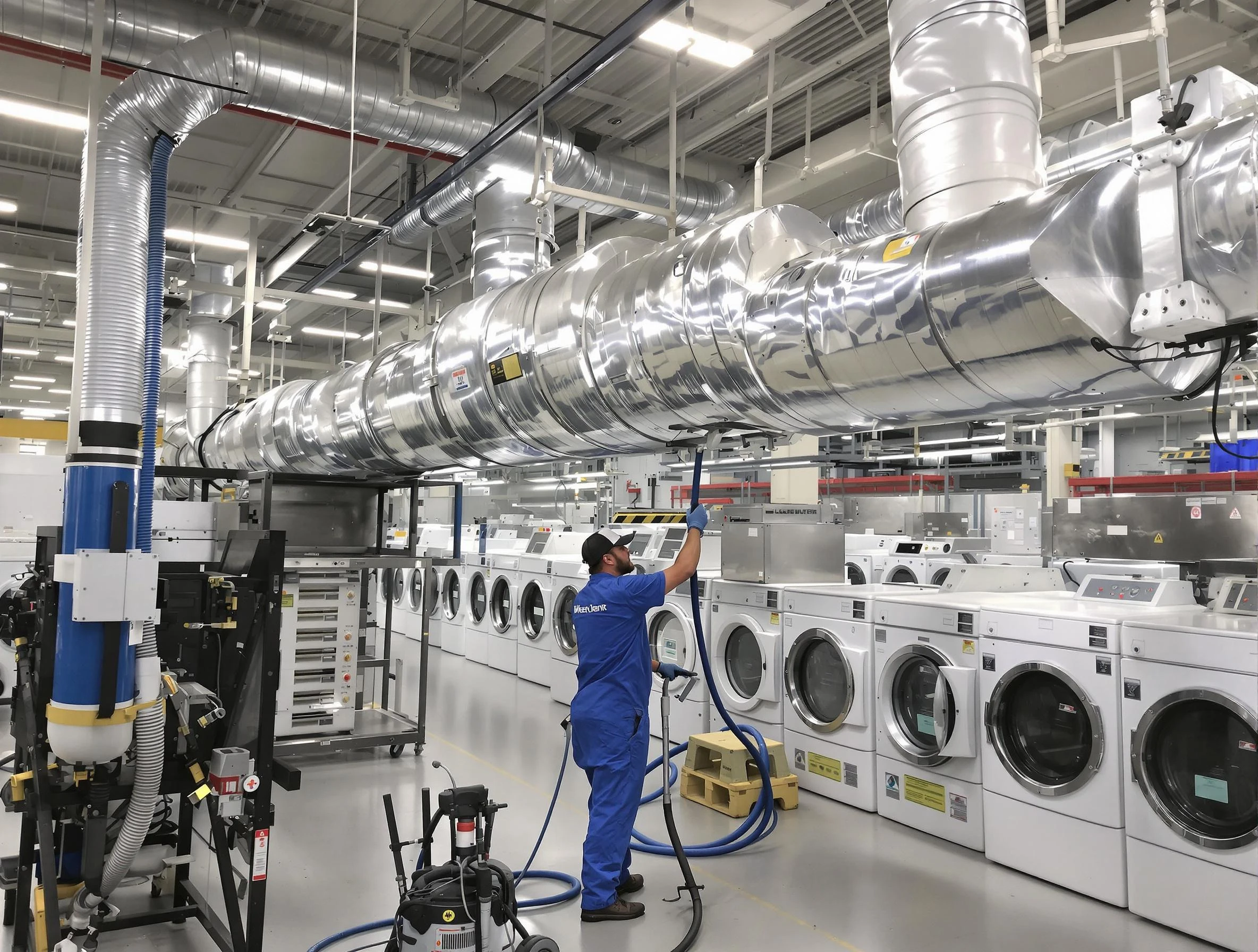 Bellwood Dryer Vent Cleaning team performing heavy-duty industrial dryer vent cleaning in Bellwood