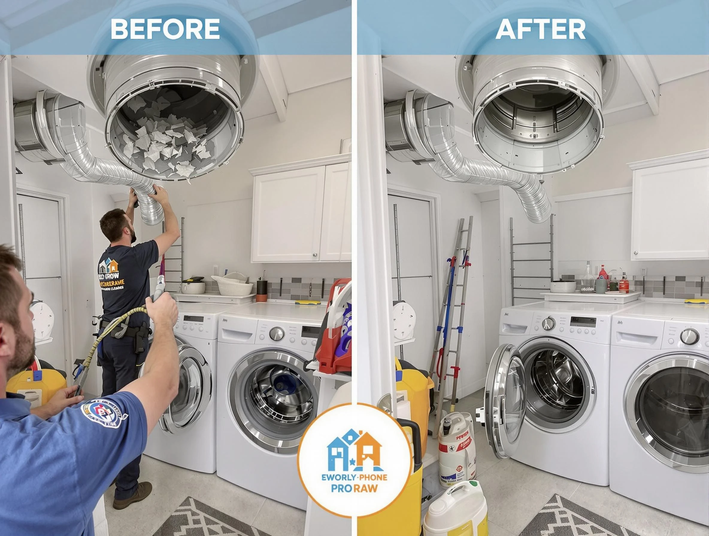 Residential dryer vent cleaning by Bellwood Dryer Vent Cleaning in Bellwood